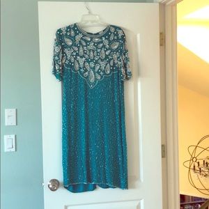 Vintage Silk Dress -L